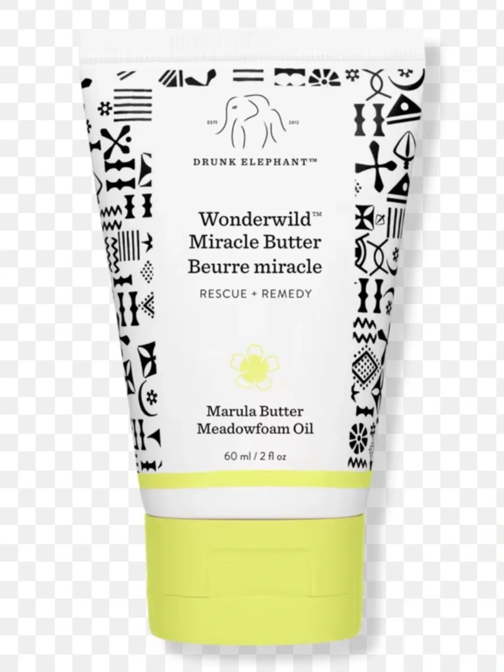 Drunk Elephant Wonderwild Miracle Butter - lime yellow & black